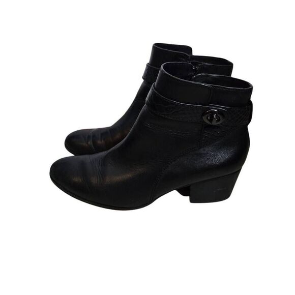 Coach Ankle Boots Patricia Ankle Booties Black Size 6.5 - Picture 4 of 9